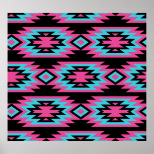 Ethnic American Indian: Aztec Motifs. Poster