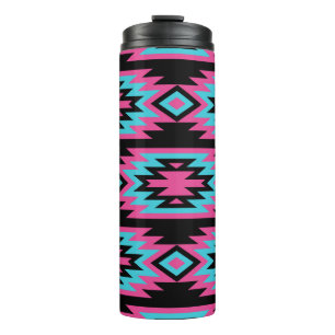 Ethnic American Indian: Aztec Motifs. Thermal Tumbler