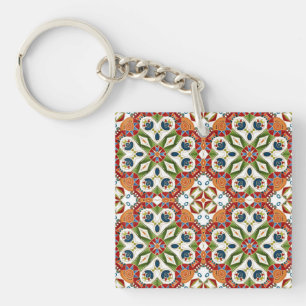 ethnic Arabic oriental ornament vintage Key Ring