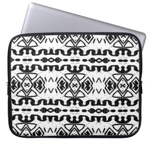 Ethnic Aztec, Vintage Striped Pattern. Laptop Sleeve