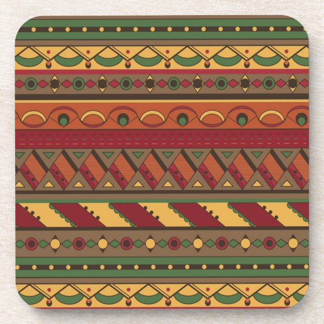 Ethnic background coaster (Front)