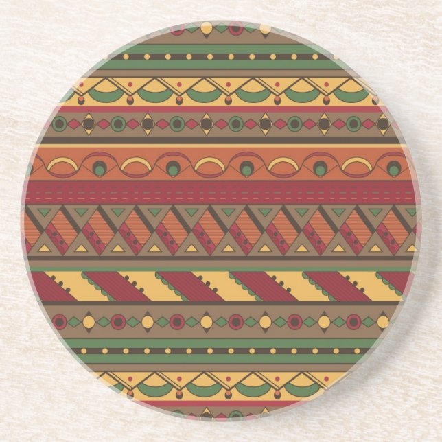 Ethnic background coaster (Front)