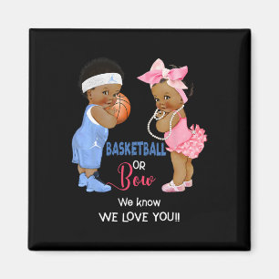 Ethnic Basketball or Bow We Know We Love You  Magnet