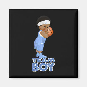 Ethnic Basketball Team Boy Baby Magnet