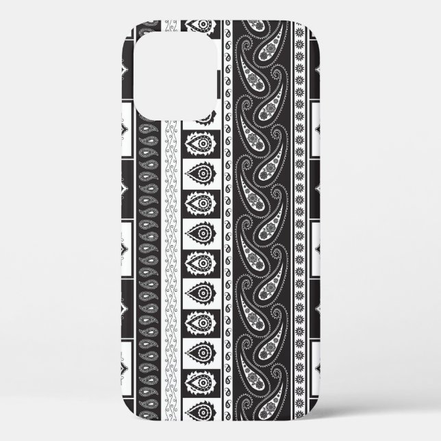 Ethnic Black White: Timeless Pattern Case-Mate iPhone Case (Back)