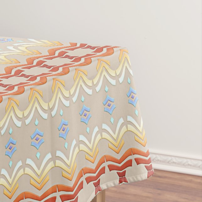 ethnic bogemian style geometric pattern. tablecloth (In Situ)