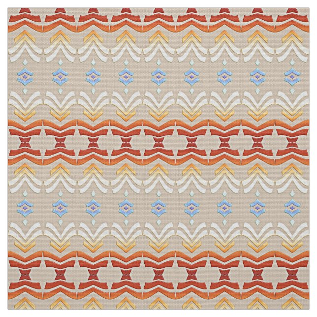 ethnic bohemian style geometric pattern. fabric (Swatch)