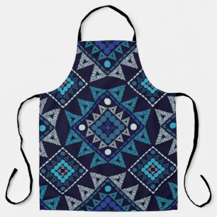 Ethnic Boho Embroidery Seamless Pattern Apron