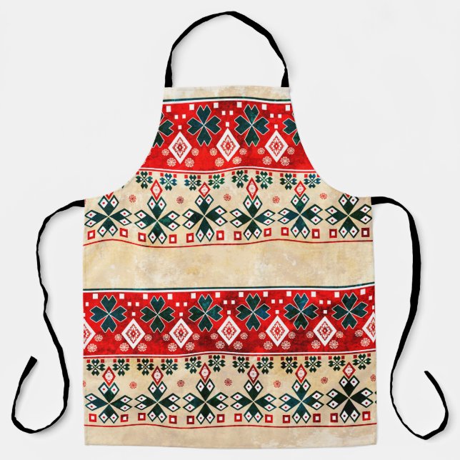Ethnic boho grunge old pattern. Tribal art print.  Apron (Front)