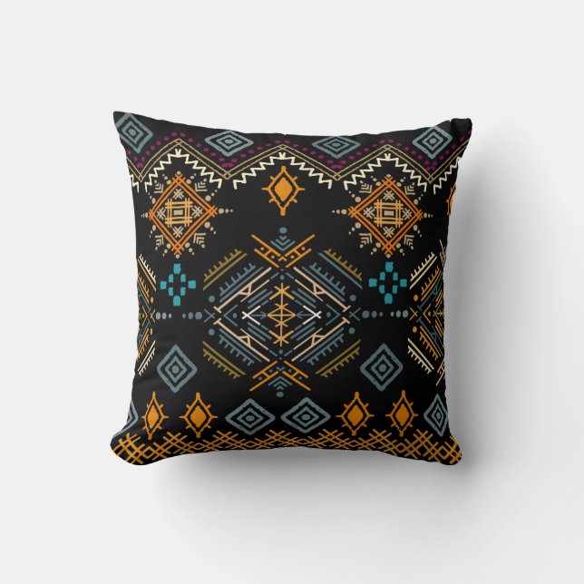 Ethnic Boho Ornament Seamless Pattern Cushion (Front)