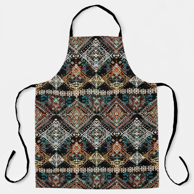Ethnic boho seamless pattern. Ethno ornament. Trib Apron (Front)