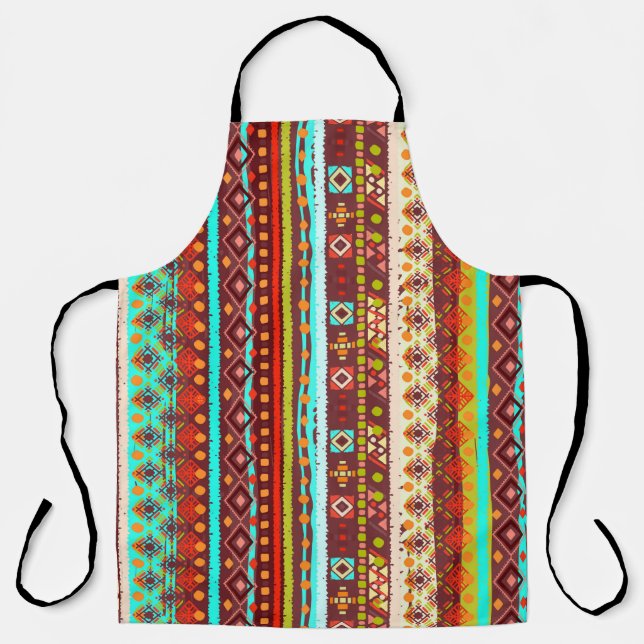 Ethnic boho seamless pattern. Tribal art print. Ba Apron (Front)