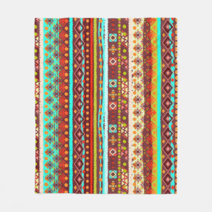 Ethnic boho seamless pattern. Tribal art print. Ba Fleece Blanket