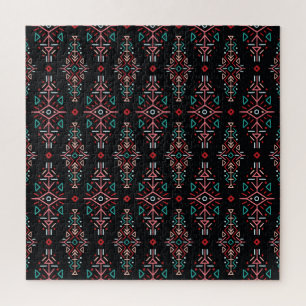 Ethnic Boho Tiles: Vintage Seamless Pattern Jigsaw Puzzle