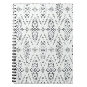 Ethnic Boho: Trendy Hand-Drawn Seamless. Notebook