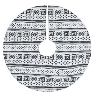Ethnic Boho Tribal Art Print Brushed Polyester Tree Skirt