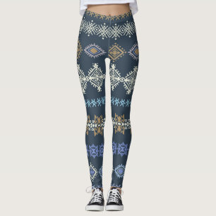 Ethnic boho: tribal art seamless. leggings
