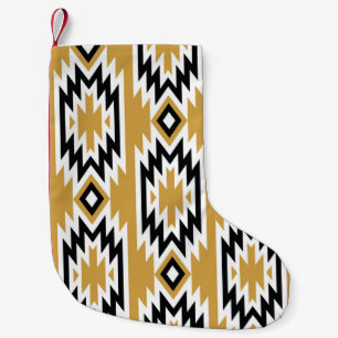 Ethnic boho: vintage geometric pattern. small christmas stocking
