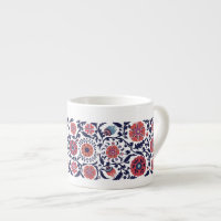 Ethnic botanical Uzbek Suzani traditional pattern