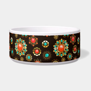 Ethnic Brooches Seamless Pattern