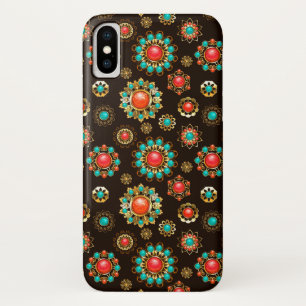 Ethnic Brooches Seamless Pattern Case-Mate iPhone Case