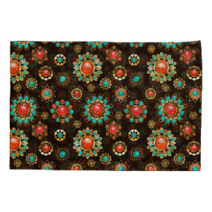 Ethnic Brooches Seamless Pattern Pillowcase