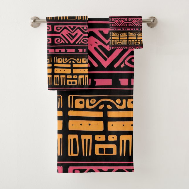 Ethnic Design Bath Towels Set (Insitu)