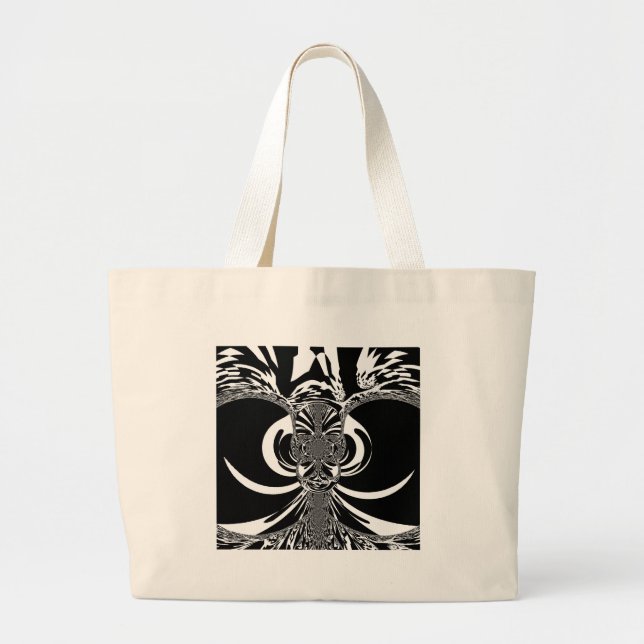 Ethnic Design Large Tote Bag (Front)