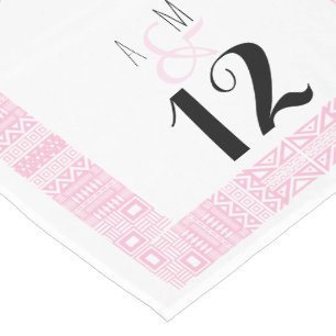 Ethnic Design Personalised Wedding Table Runner 1