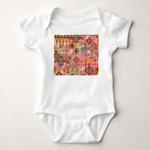 Ethnic Digital Abstract Seamless Pattern Baby Bodysuit