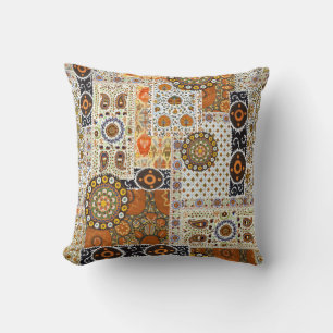 Ethnic Digital Abstract: Seamless Pattern Cushion