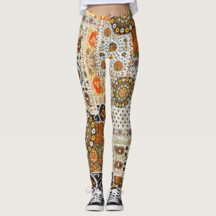 Ethnic Digital Abstract: Seamless Pattern Leggings