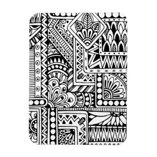 Ethnic Doodle Magnet