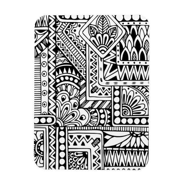 Ethnic Doodle Magnet (Vertical)