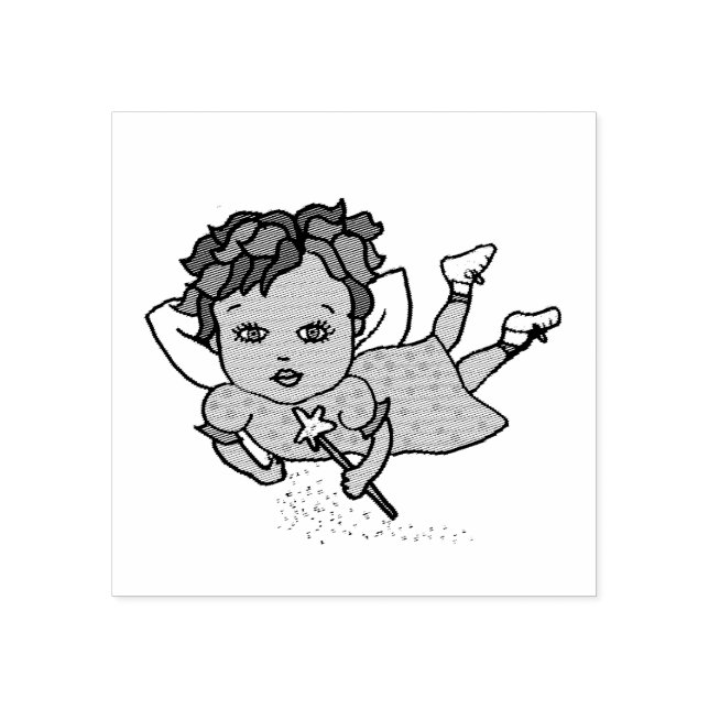Ethnic Fairy Rubber Stamp (Imprint)