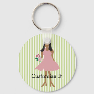Ethnic Female Wedding Keychain