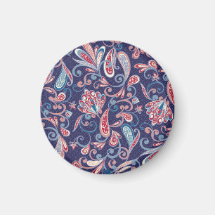 Ethnic Floral: Abstract Oriental Seamless. Magnet