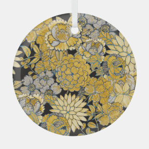 Ethnic Floral: Creative Paisley Texture. Glass Tree Decoration