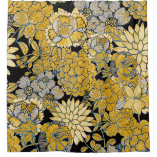 Ethnic Floral: Creative Paisley Texture. Shower Curtain