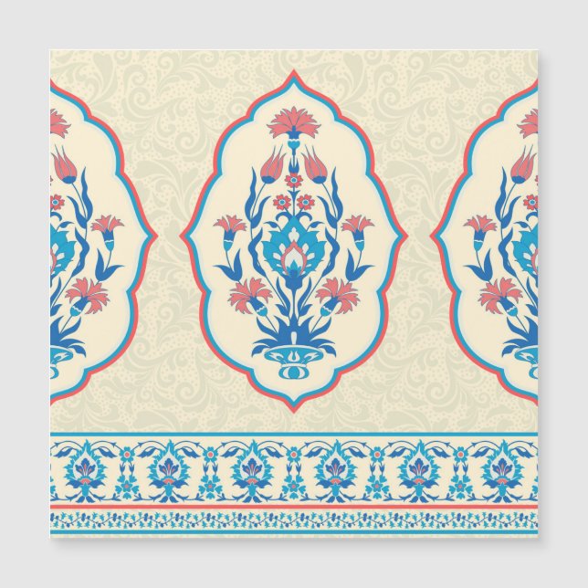 Ethnic Floral Fabric: Seamless Elegance (Front)
