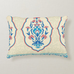 Ethnic Floral Fabric: Seamless Elegance Decorative Cushion