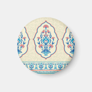 Ethnic Floral Fabric: Seamless Elegance Magnet