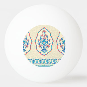 Ethnic Floral Fabric: Seamless Elegance Ping Pong Ball