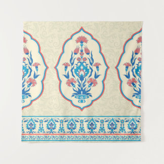 Ethnic Floral Fabric: Seamless Elegance Tapestry