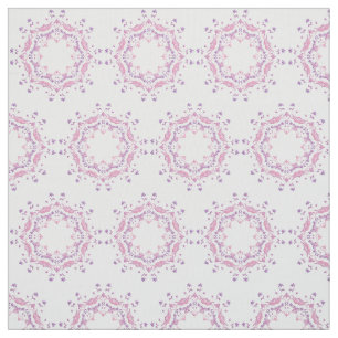 Ethnic floral manda pattern fabric