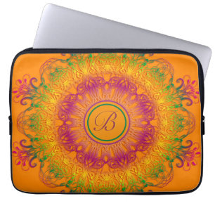 Ethnic Floral Mandala Laptop Sleeve
