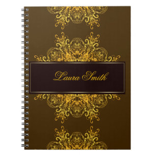 Ethnic floral mandala. notebook