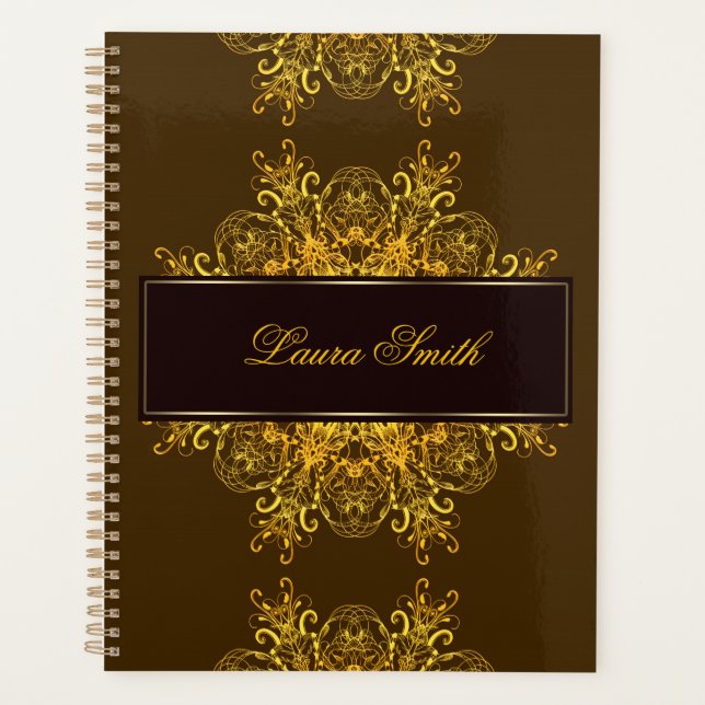 Ethnic floral mandala. planner (Front)