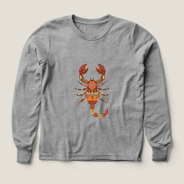 Ethnic Floral Scorpion (Design Front)