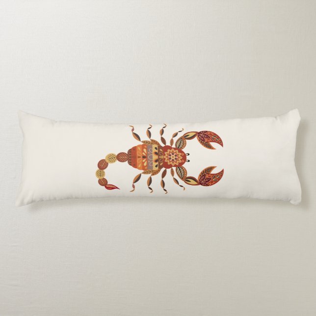 Ethnic Floral Scorpion Body Cushion (Front)